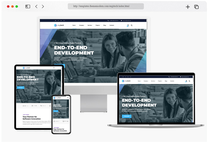 engitech it solutions services html template