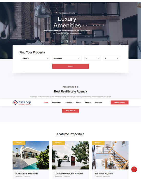 Estancy Real Estate HTML5 Template