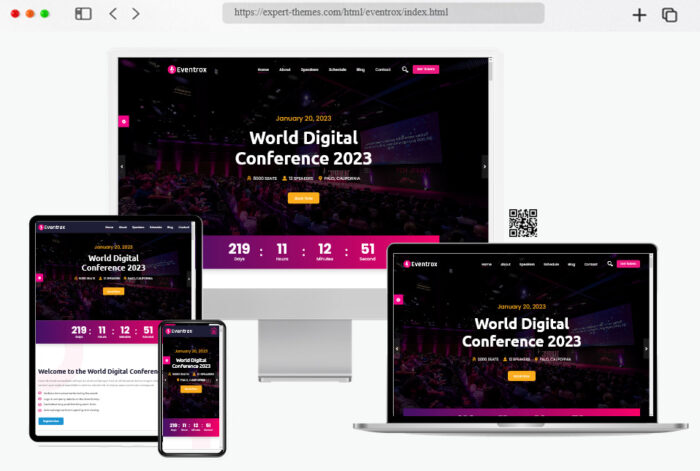 eventrox conference event html template