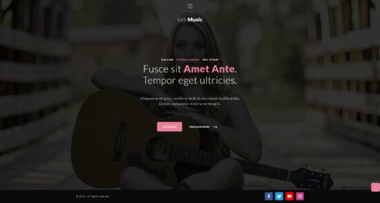 exs music fastest wordpress theme