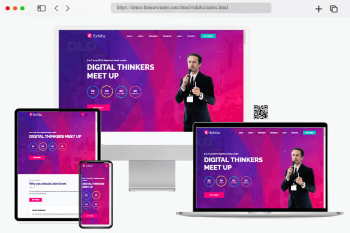 exhibz conference event html template