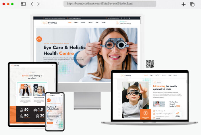 eyewell eyecare optometrist html template