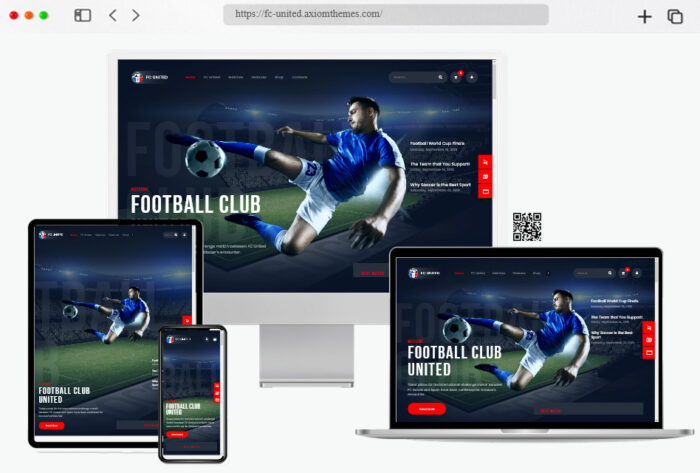 fc united football wordpress theme