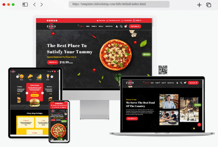 fafo restaurant fast food html template