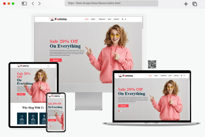 famms e commerce paradise template