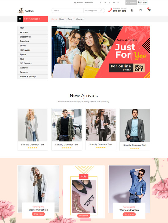 Free eCommerce WordPress Themes 2021 - freshDesignweb