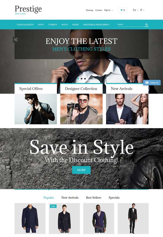 fashion store free prestashop theme