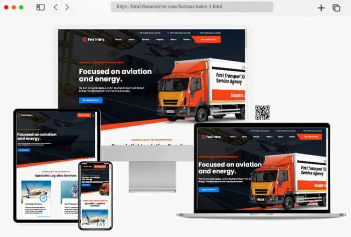 fastrans transportation logistics template