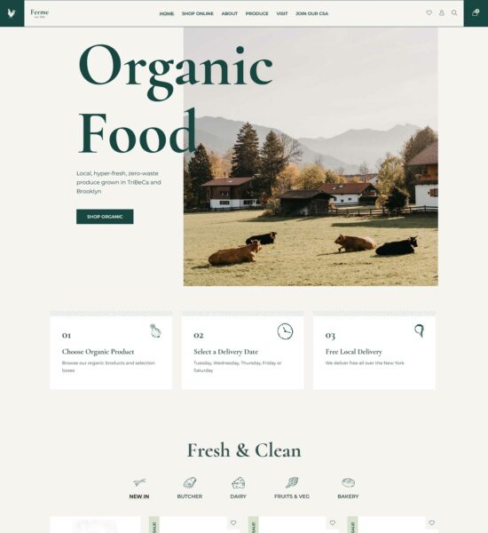 ferme organic farm shop