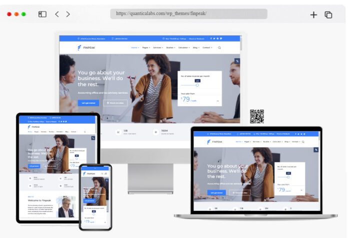 finpeak finance consulting wordpress theme