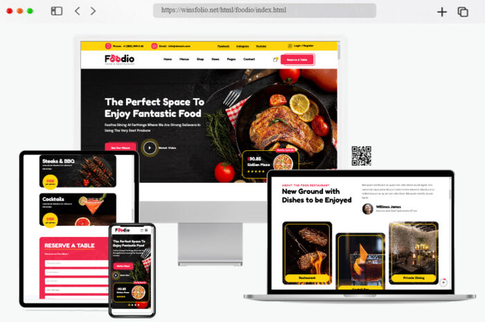 foodio fast food restaurant html template