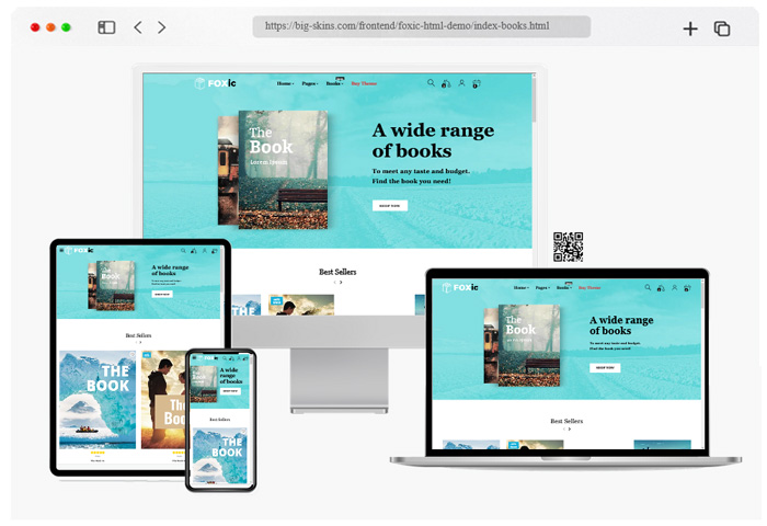 foxic book ecommerce html template
