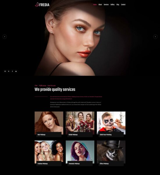 fredia model beauty template