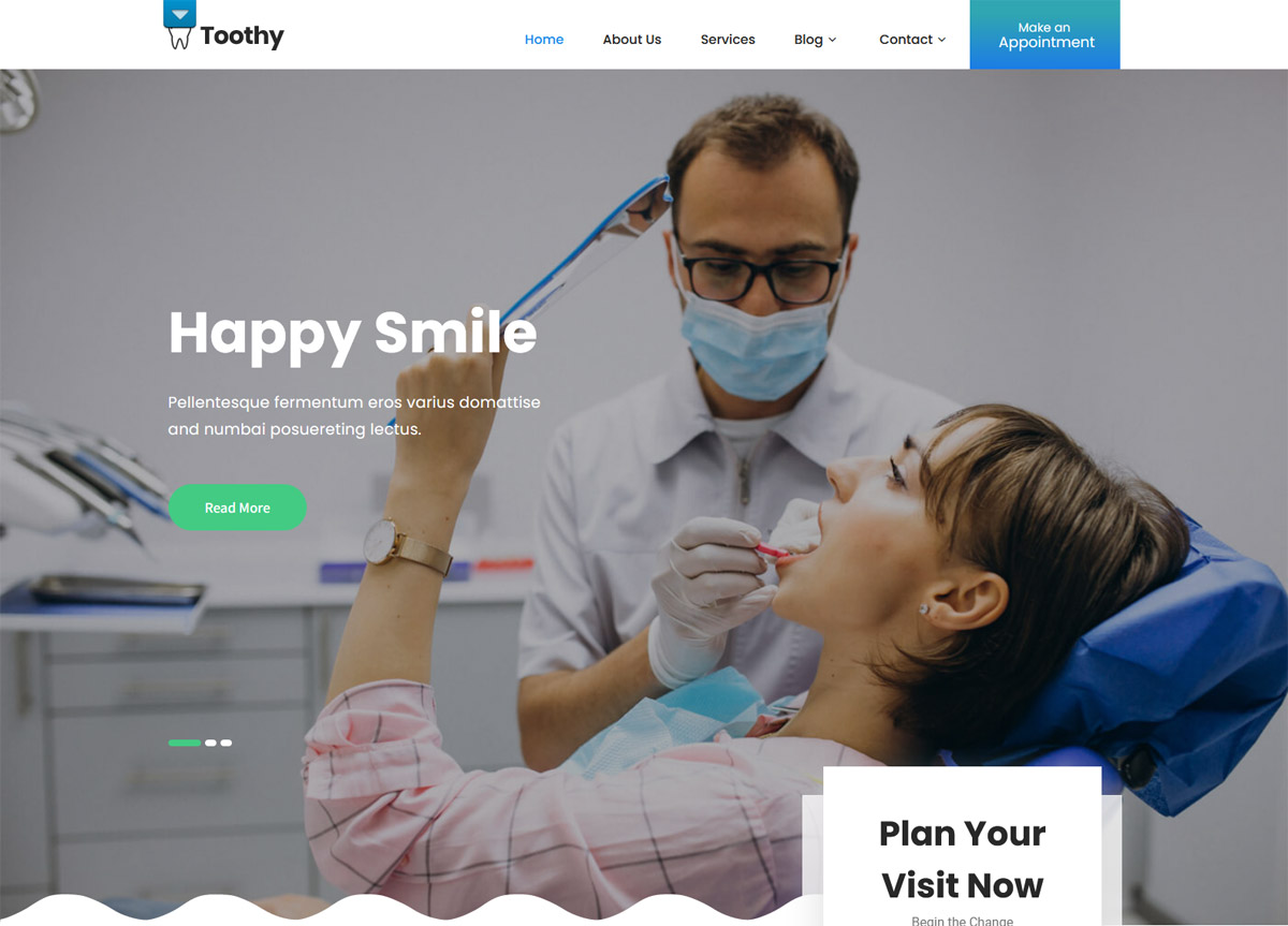 Free Dental Dentist WordPress Themes