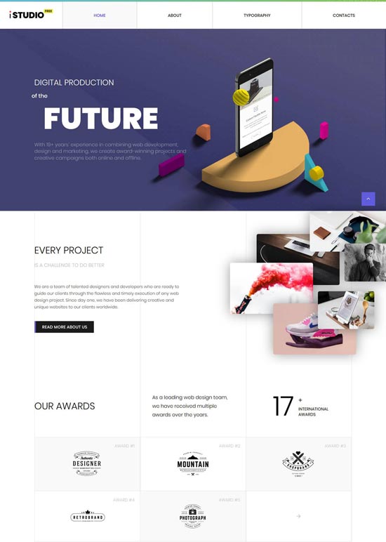 free photography website templates html5