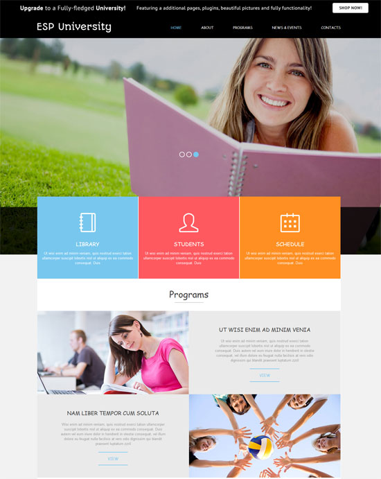 free education joomla template