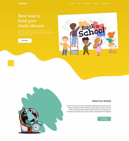 free fanadesh free school html template
