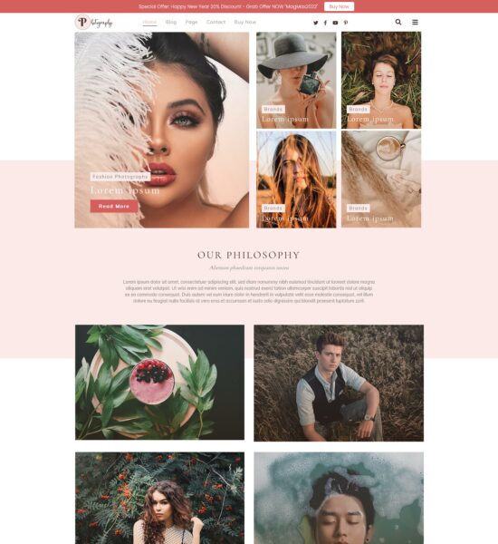 free fashion photography wordpress theme