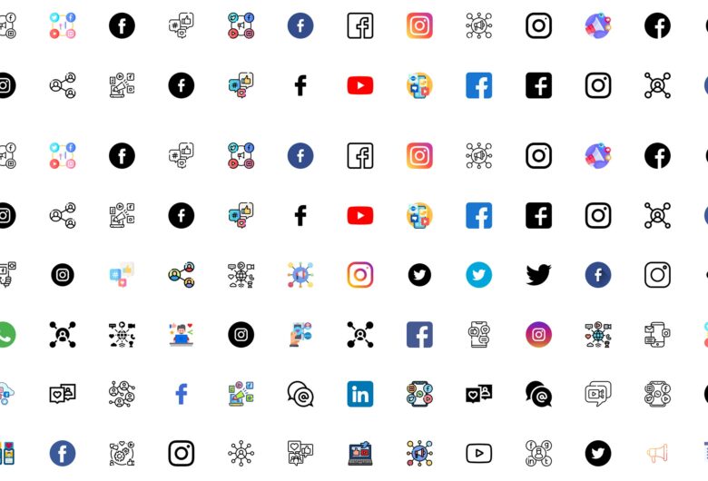 Free Flat Social Media Icons Sets