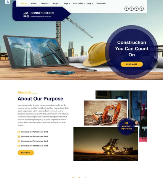 free home construction wordpress