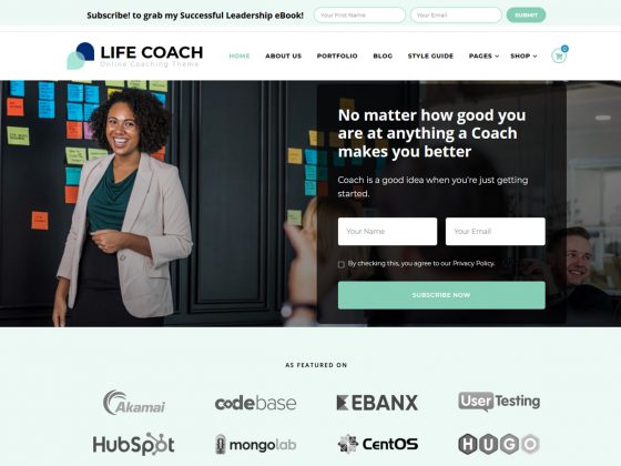 Free Life Health Coach WordPress Themes