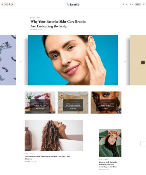 free presto beauty wordpress theme