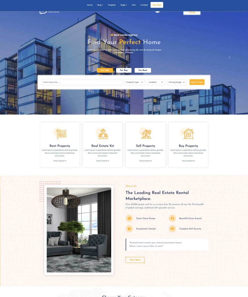 12 Best Free Real Estate WordPress Themes 2024 - freshDesignweb