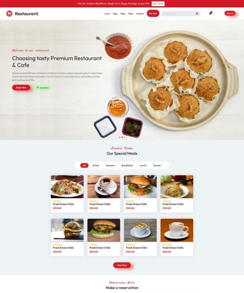 free restaurant food delivery wordpress