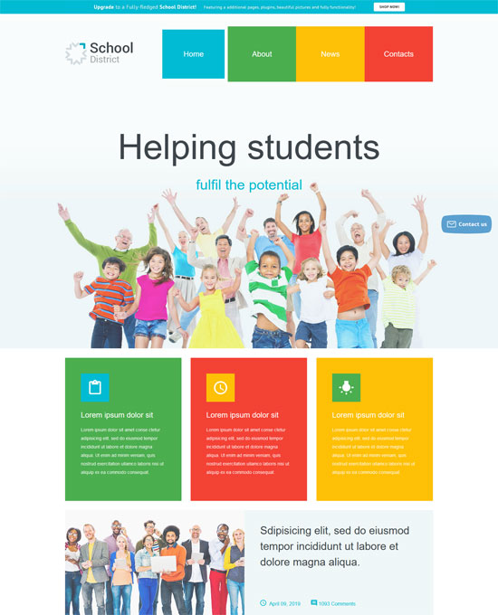 free university joomla template