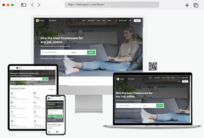 freeio freelance marketplace wordpress theme