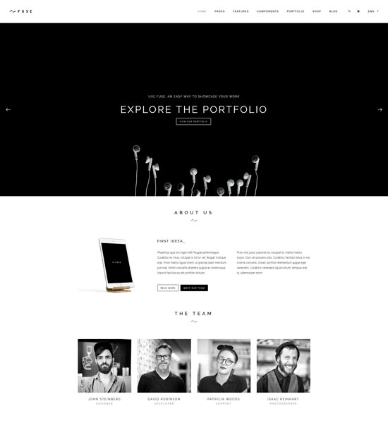 fuse free html template