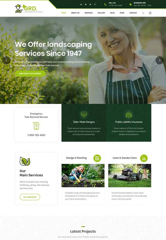 grd gardening wordpress theme