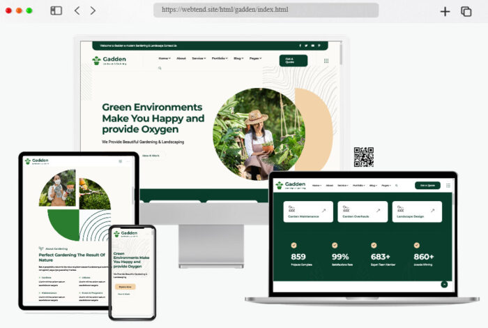 gadden garden landscaping html template