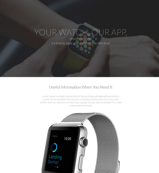 gadgetlanding bootstrap landing page template