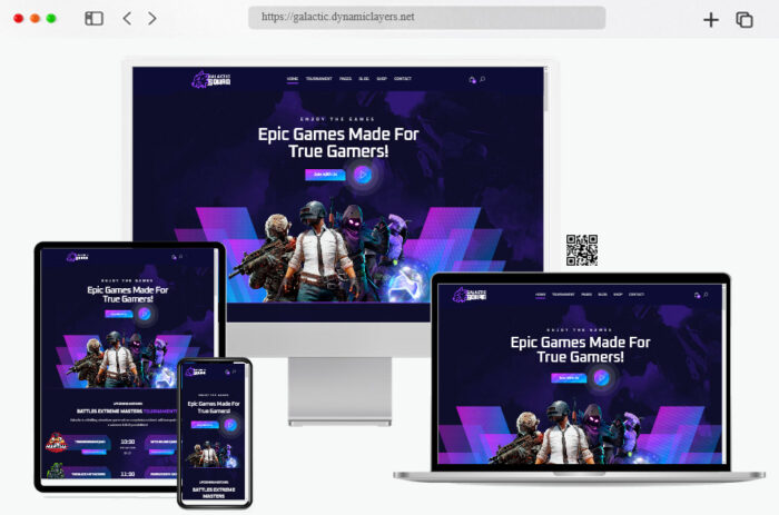 galactic gaming wordpress theme