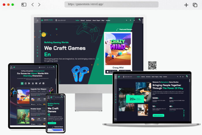 Gaming HTML Website Design - GamingAMP