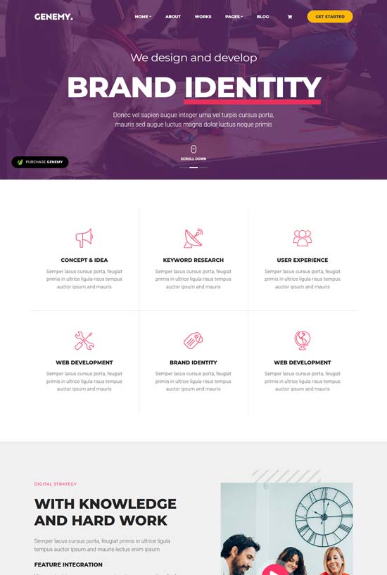 genemy landing pages pack