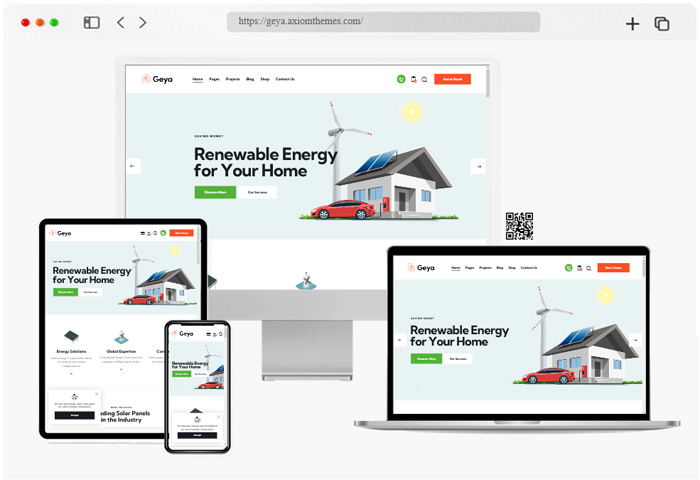 geya renewable energy wordpress theme