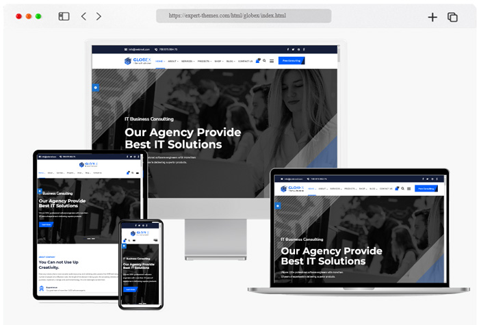 globex it solutions services html template