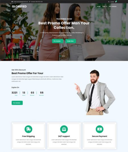 45 Best Free eCommerce Website Templates 2023 - freshDesignweb