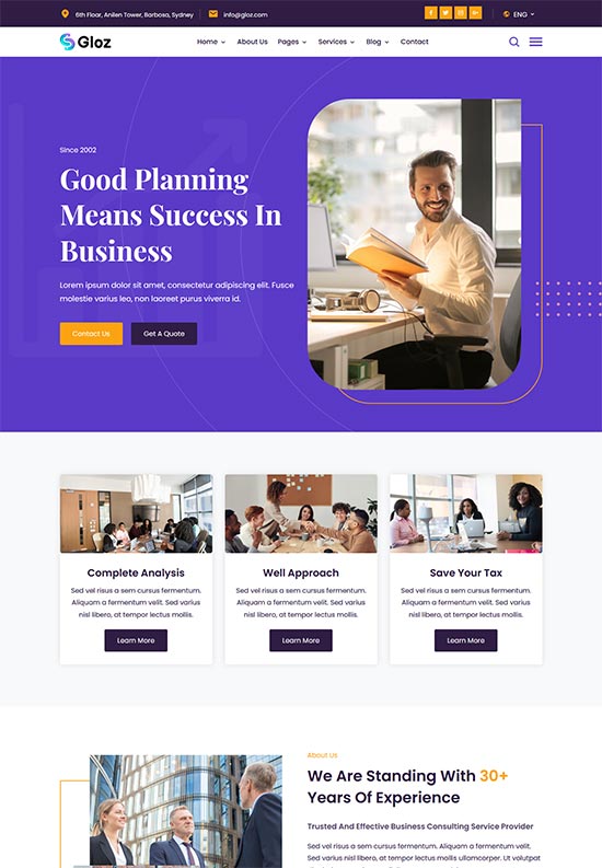 90+ Best Business Consulting Website Templates 2022 freshDesignweb