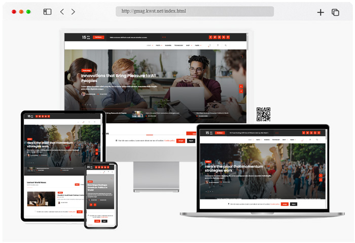 gmag responsive blog template