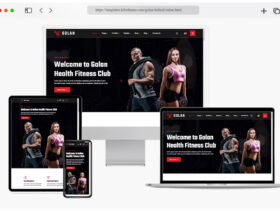 golan gym fitness html website template