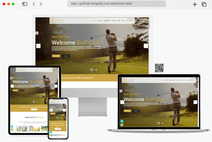 golfclub sports course html template