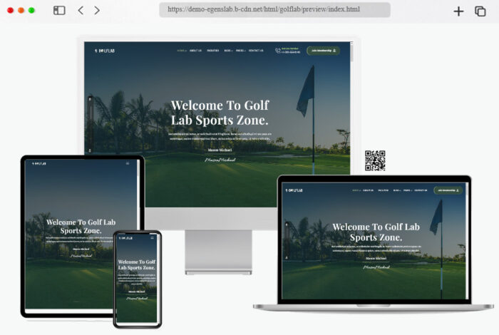 golflab golf club html template