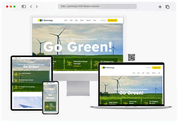 greenergy ecology environment theme