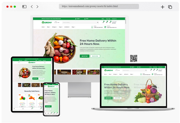 greeny ecommerce html template
