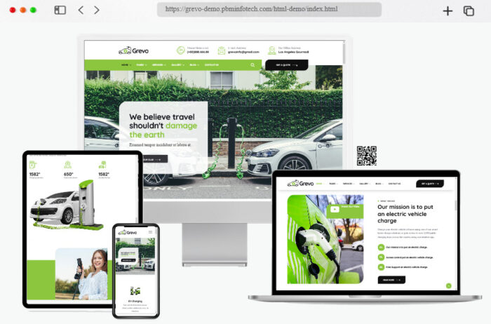 grevo electric mobility services html template