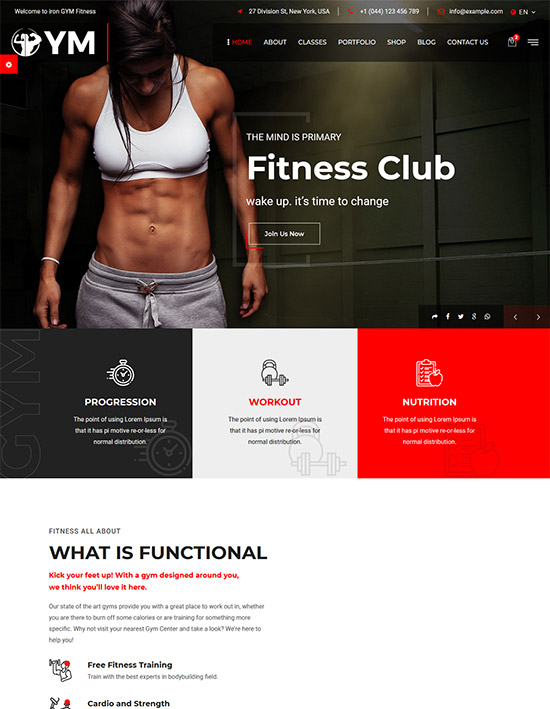 gym expert fitness gym html template