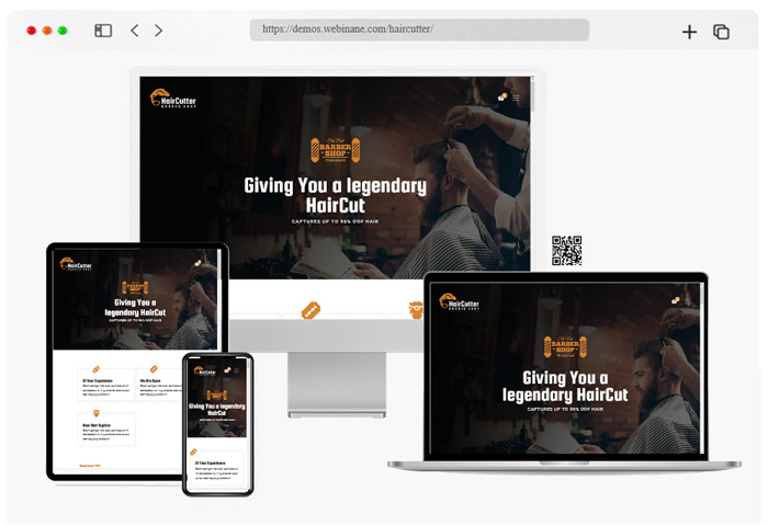 haircutter barber salon wordpress theme